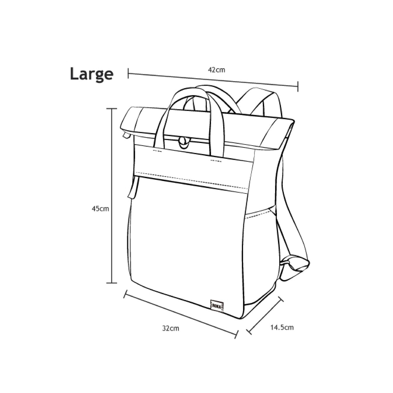 ROKA Sustainable Finchley A bag - VOLCANIC RED
