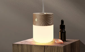 Smart Diffuser Lamp (Natural Wood)