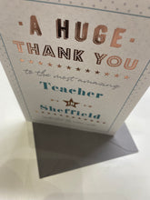 Load image into Gallery viewer, Most Amazing Teacher in Sheffield Card

