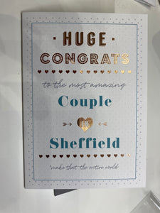 Congratulations to the Most Amazing Couple in Sheffield Card