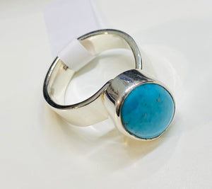 Unlipped Tuorquoise adjustable ring