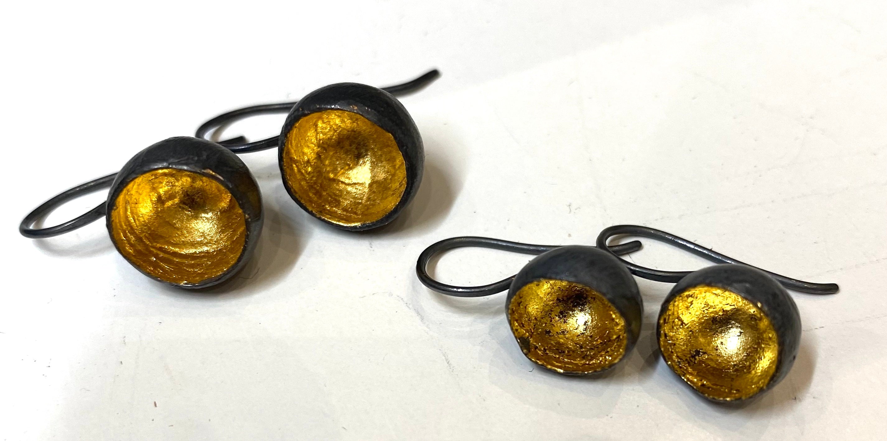 Jennie Gill drop cups earrings