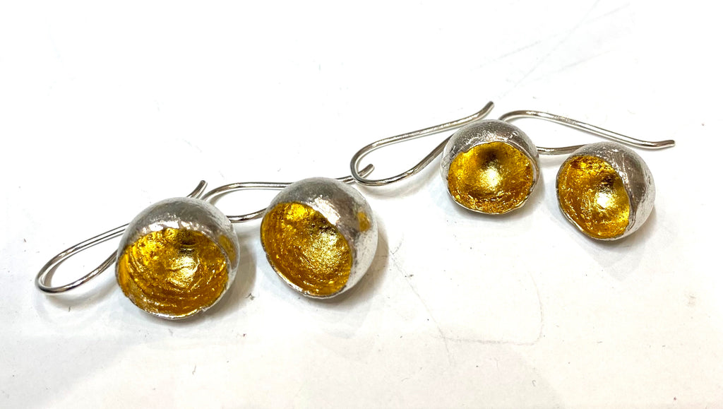 Jennie Gill drop cups earrings