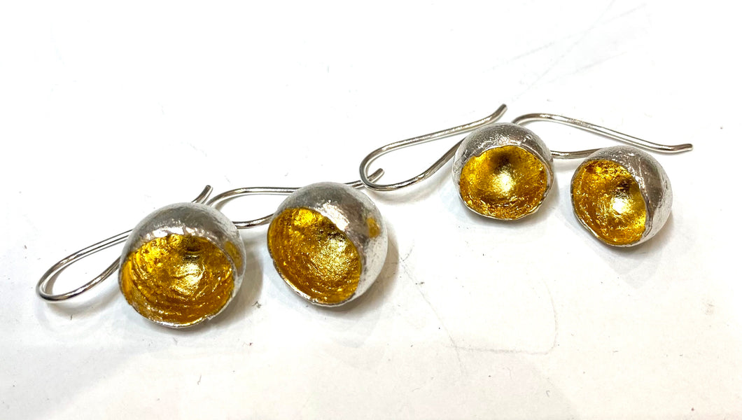 Jennie Gill drop cups earrings