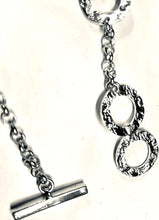 Load image into Gallery viewer, Chris Lewis polished Sterling silver set oval necklace
