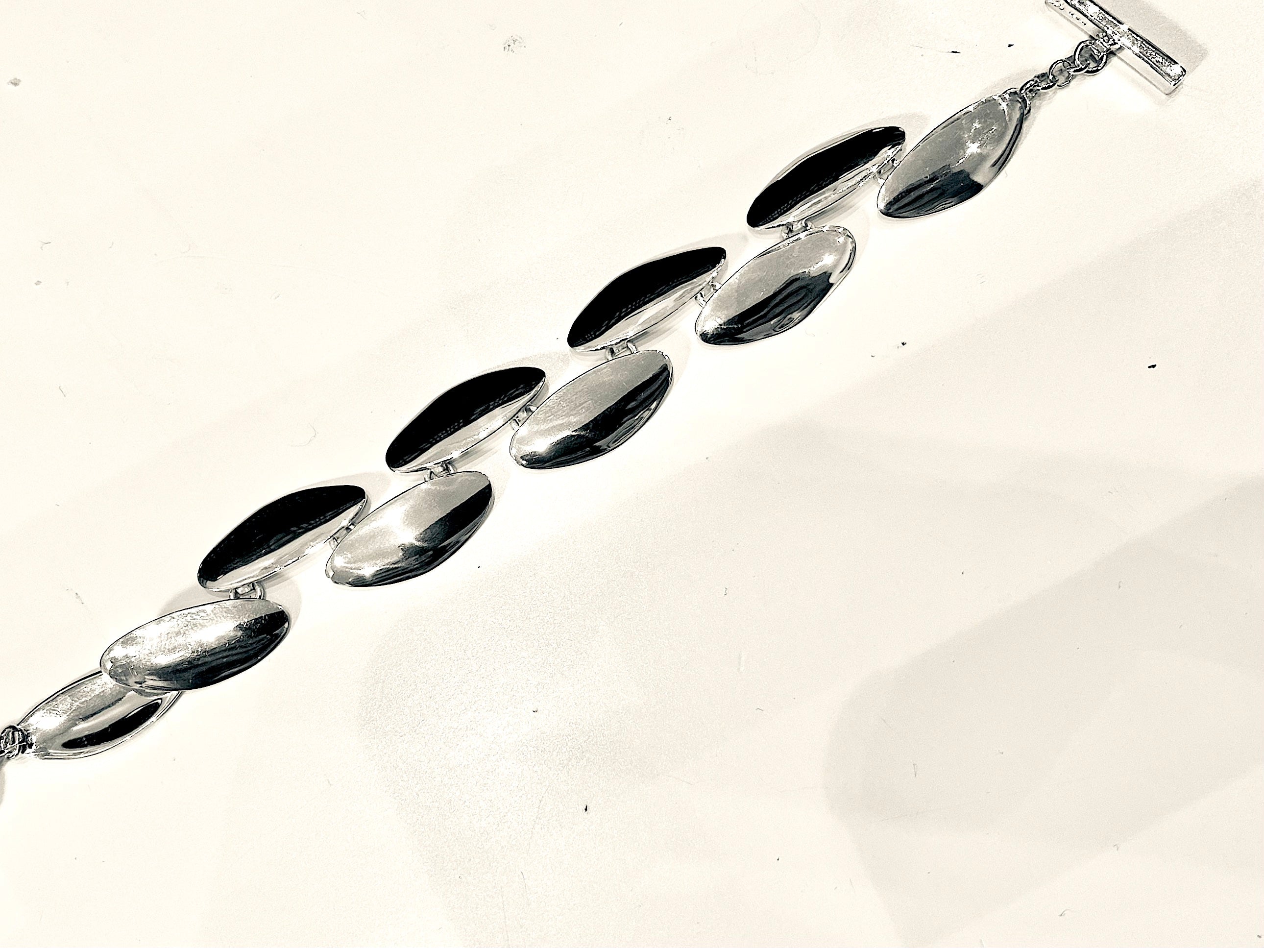 Chris lewis oval bracelet sterling silver