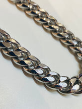 Load image into Gallery viewer, Stainless steel Stainless steel necklace matt and polished. 18mm width, 18&quot; long
