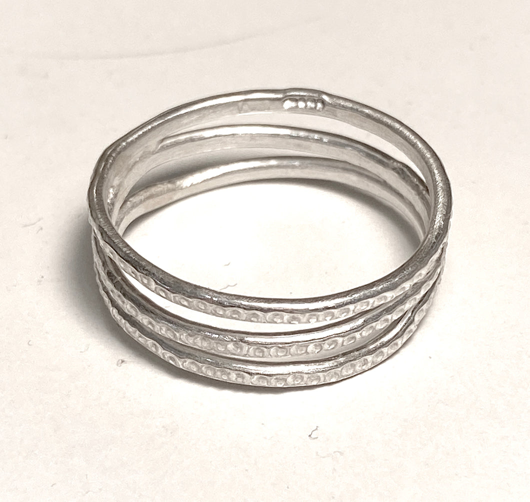 Adele Taylor Sterling steel ring