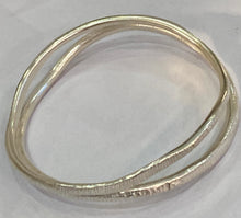 Load image into Gallery viewer, Adele Taylor Sterling silver double bangle
