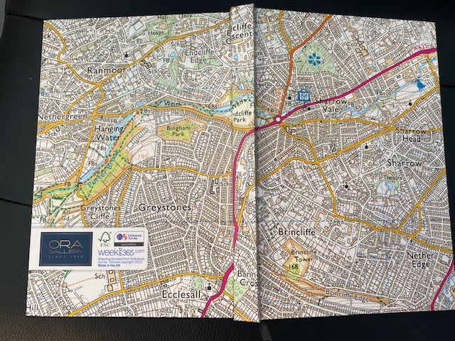 A5 Hardback notebook - Sheffield, sharrowvale area