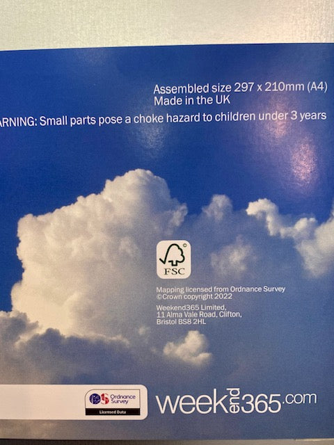 Sheffield Sharrowvale area map 100 Piece (A4) Jigsaw in a Tin