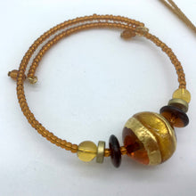 Load image into Gallery viewer, Murano glass Berenice bracelet Amber
