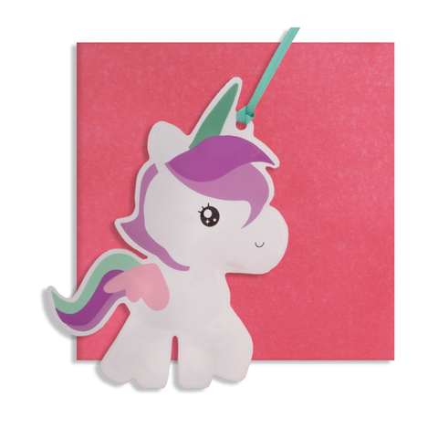 inflatable unicorn card