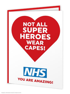 NOT ALL SUPERHEROES WEAR CAPES card with pin