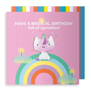 jelly magnet unicorn birthday card