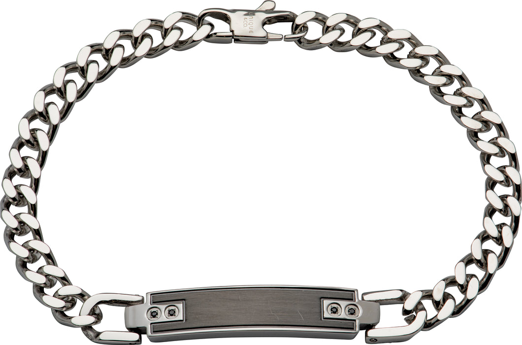 Stainless Steel Bracelet with black plating lab168