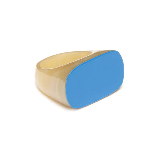 BRANCH Horn Oval Ring