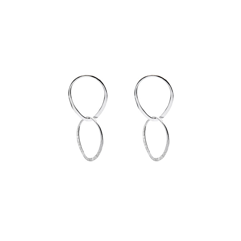 Chris Lewis hammered Helen stud earrings