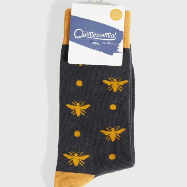 Socks bees blue- 8-11