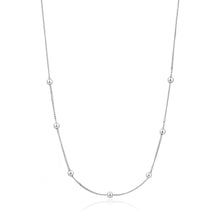Load image into Gallery viewer, Silver Modern Beaded Necklace
