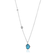 Load image into Gallery viewer, Turquoise Pendant Necklace - Silver
