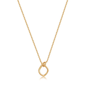 Knot Pendant Necklace - Gold