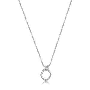Knot Pendant Necklace - Silver