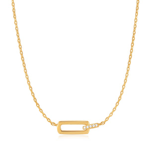 Glam Interlock Necklace - Gold