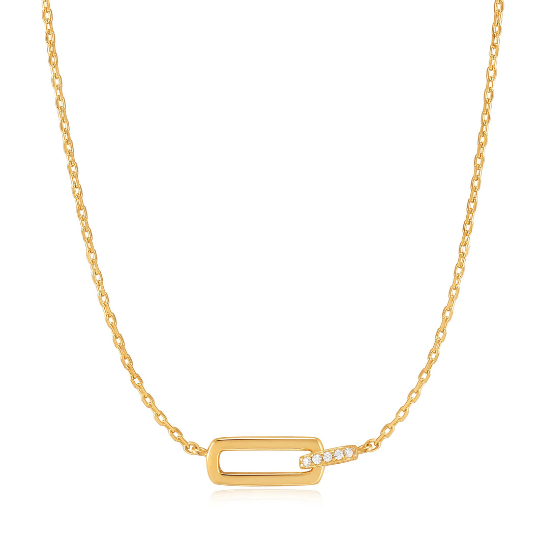 Glam Interlock Necklace - Gold