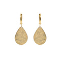 Mini Teardrop Charm Drop Earrings