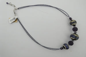 Murano glass Necklace Berenice purple