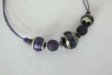 Load image into Gallery viewer, Murano glass Necklace Berenice Purple
