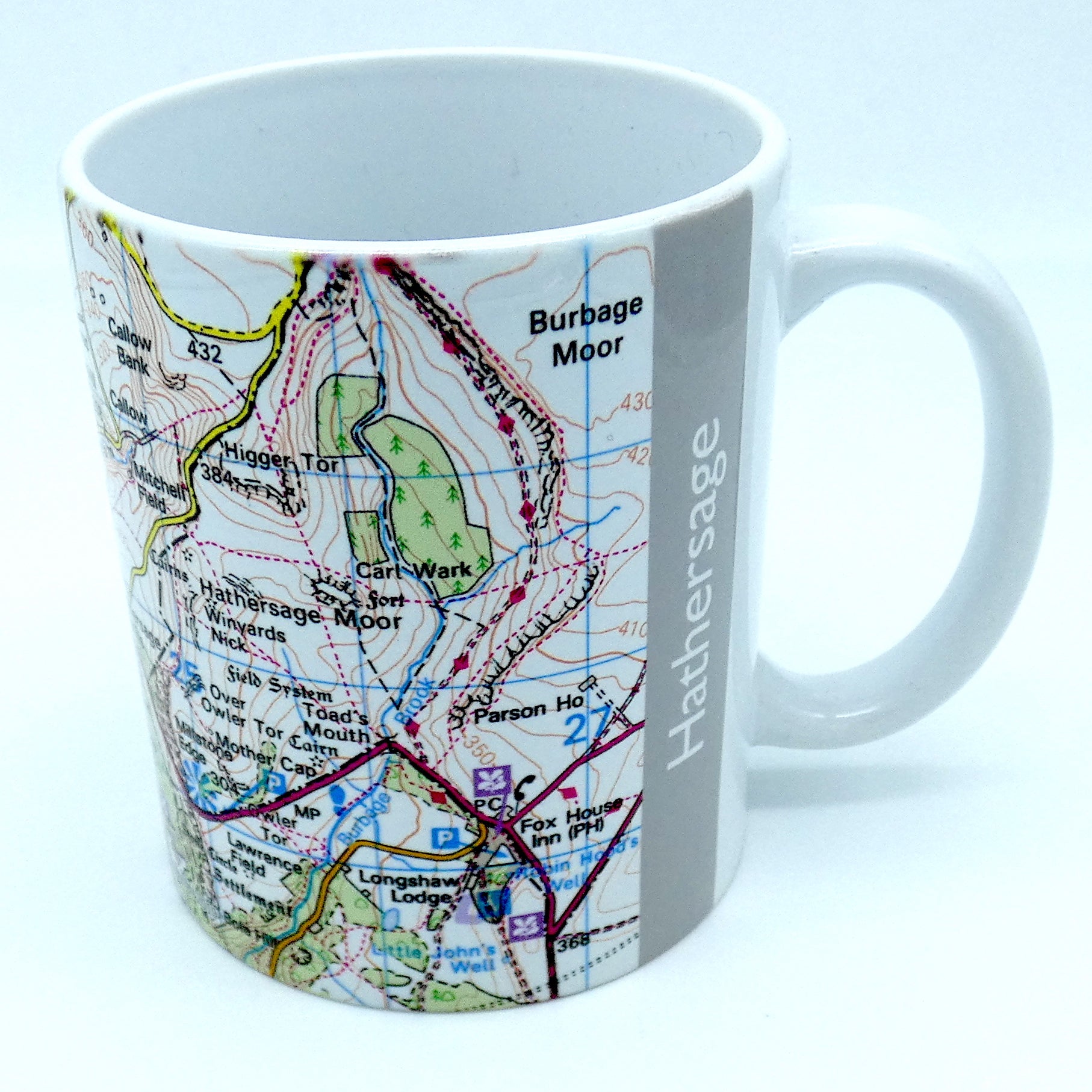 Sheffield map 11oz ceramic mug - 3 designs available