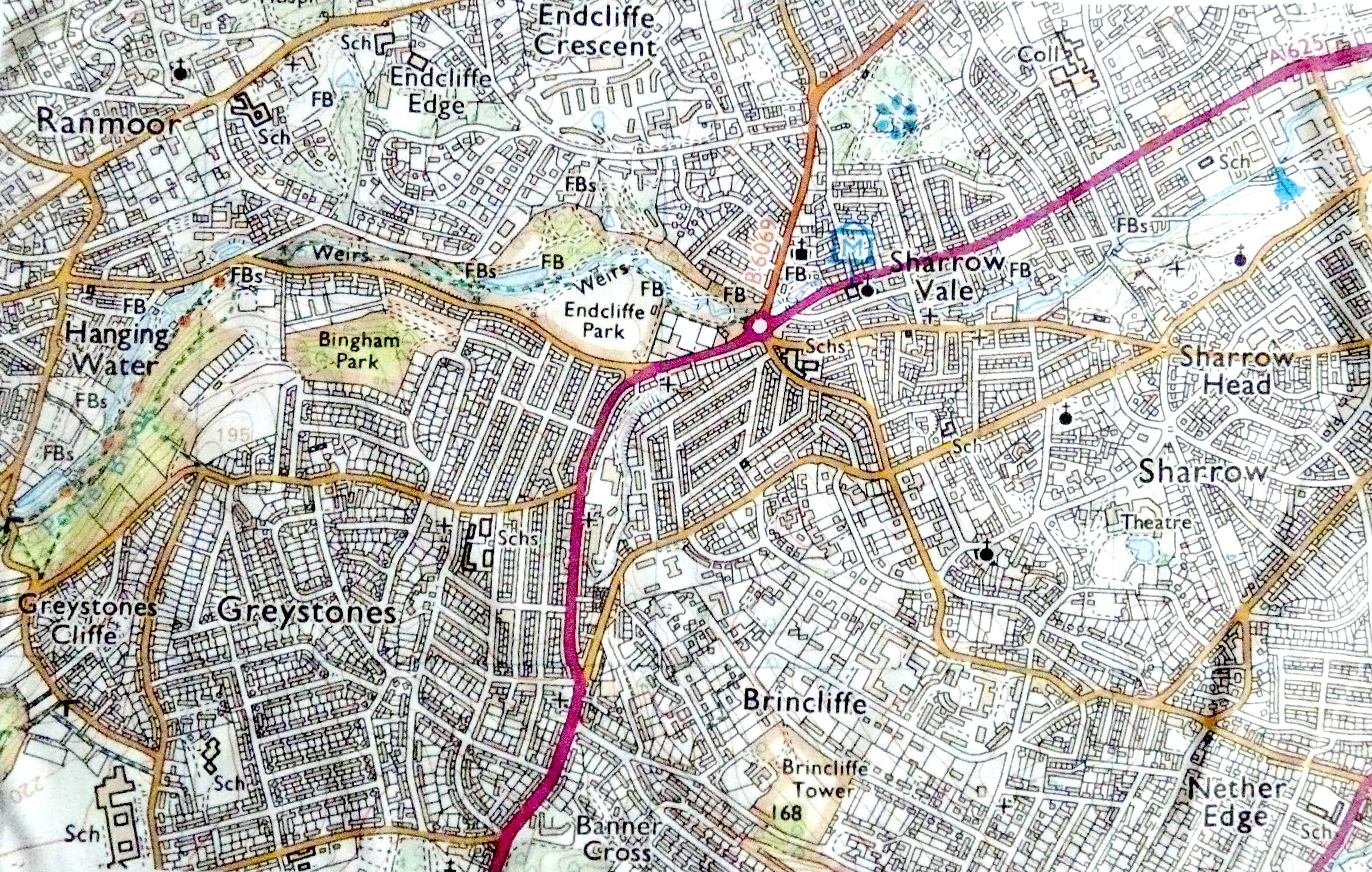 Ordnance Survey Map tea towel