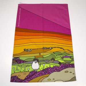 Tea towel -Higgar Tor from Carl Wark - Peak District Design Range