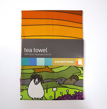 Load image into Gallery viewer, Tea towel -Higgar Tor from Carl Wark - Peak District Design Range
