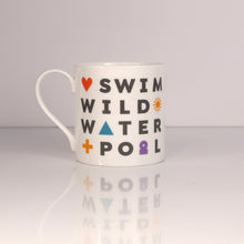 Load image into Gallery viewer, Peak District words mugs  – Swim, Wild, Water, Pool
