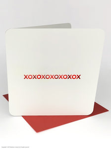 XOXOXOX (RED FOILED) LOVECARD