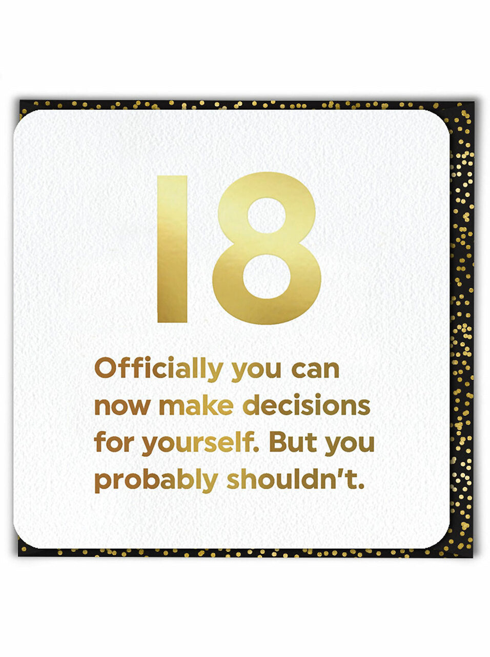 Birthday (Gold Foiled) Age Card