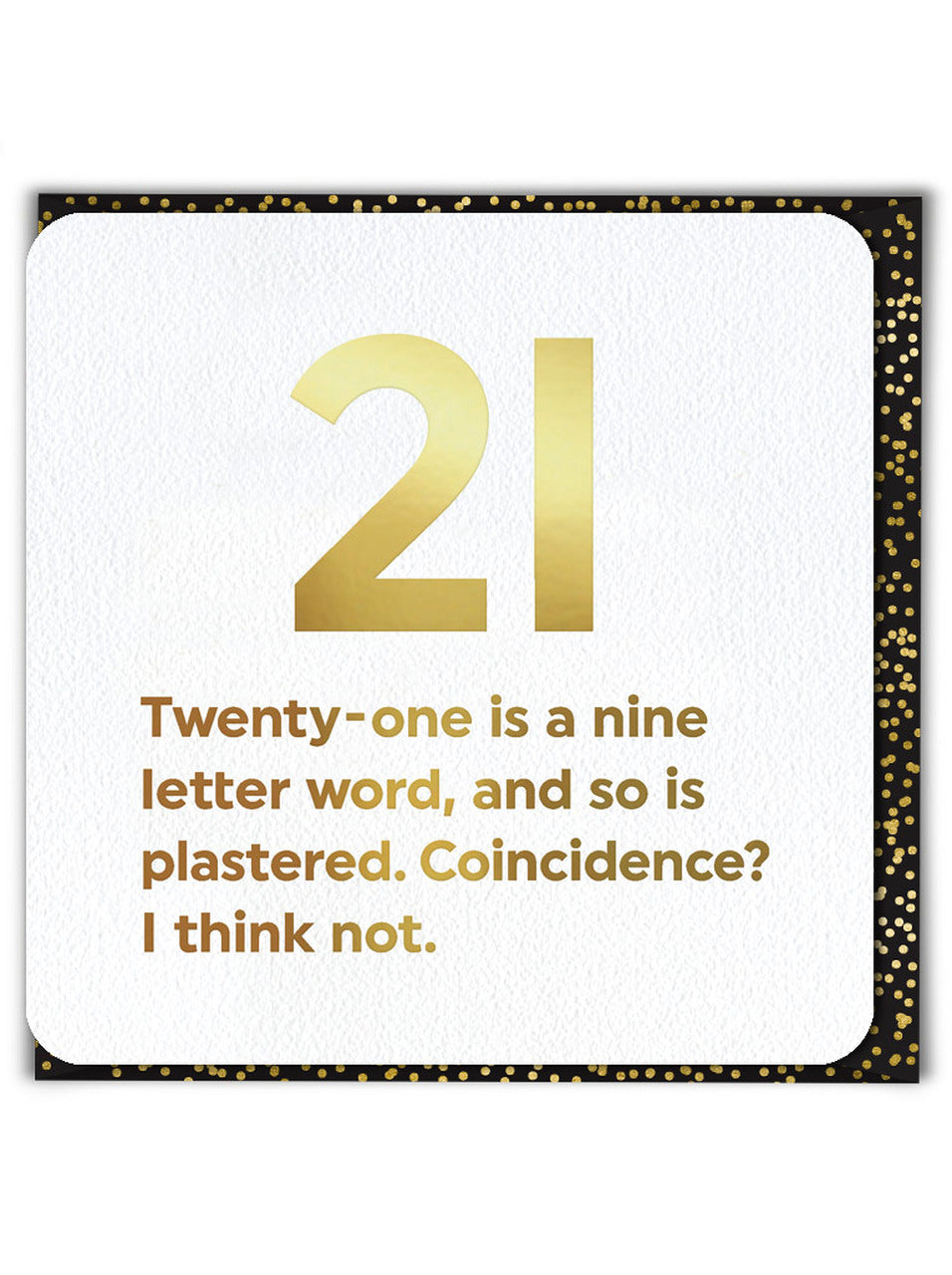 Birthday (Gold Foiled) Age Card