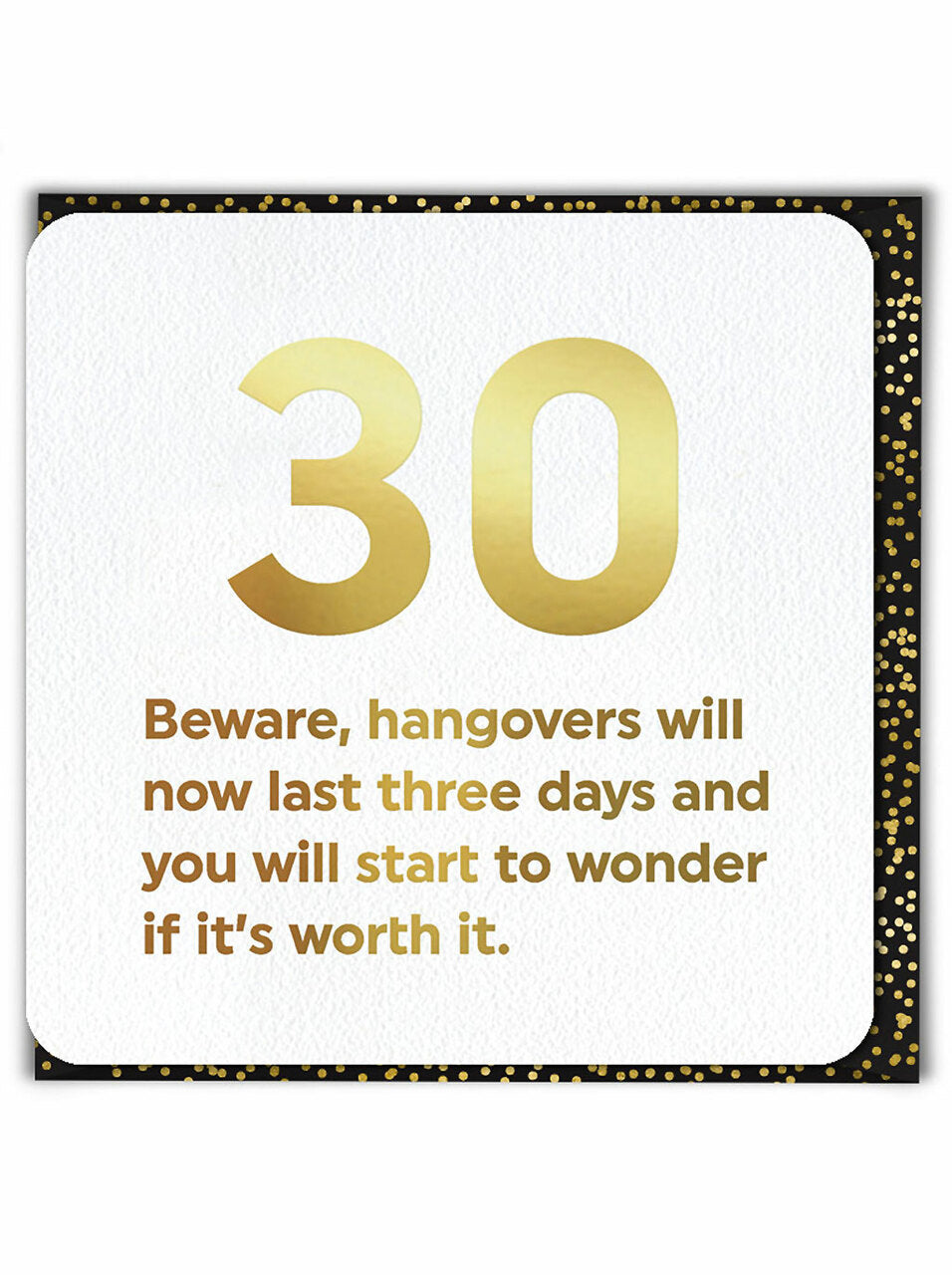Birthday (Gold Foiled) Age Card