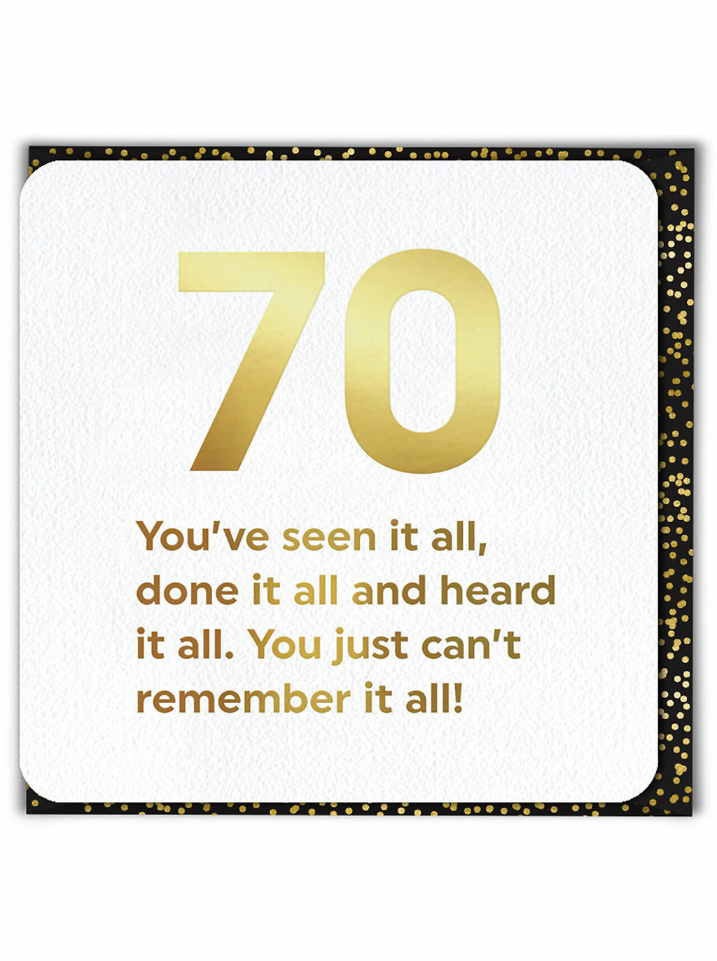 Birthday (Gold Foiled) Age Card
