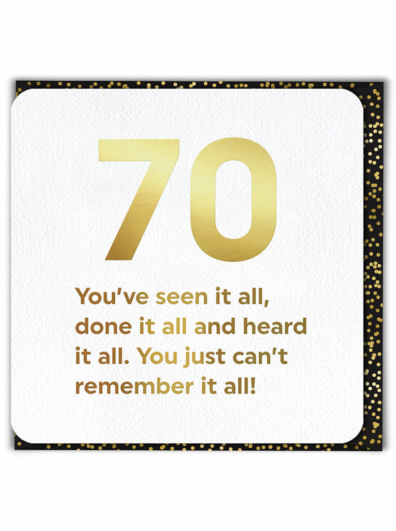 Birthday (Gold Foiled) Age Card