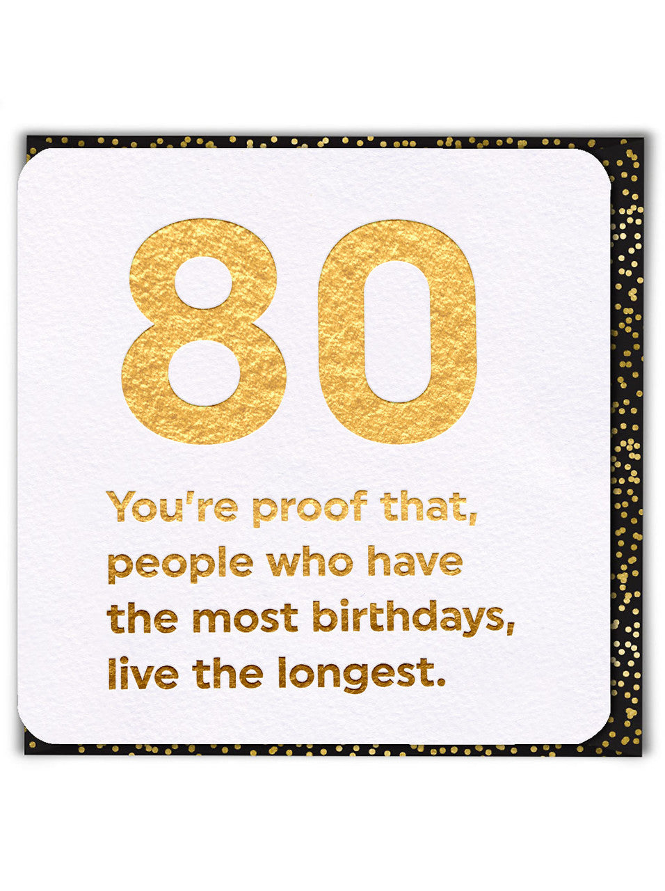 Birthday (Gold Foiled) Age Card