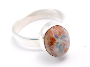 Mexican Fire Opal adjustable ring