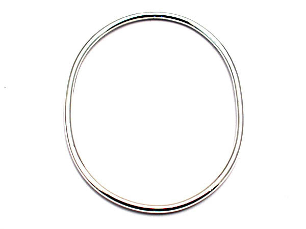 Solid Polished Oval bangle