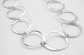 Hammered & Polished Circles Necklace
