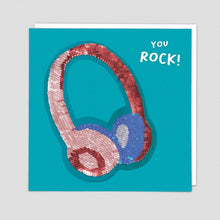 Load image into Gallery viewer, Redback shine sequins card HEADPHONES
