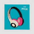Redback shine sequins card HEADPHONES