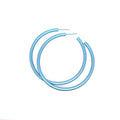ROUND HOOP TITANIUM EARRINGS
